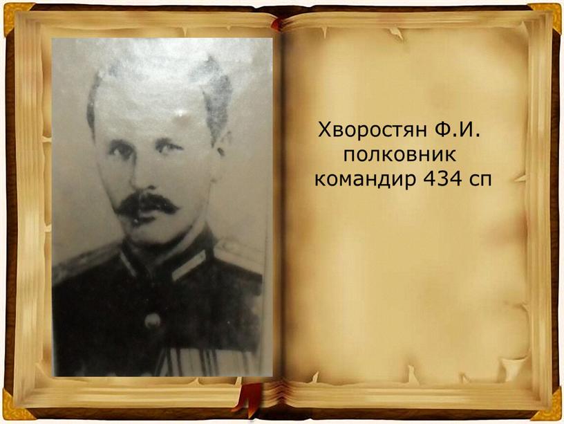 Хворостян Ф.И. полковник командир 434 сп