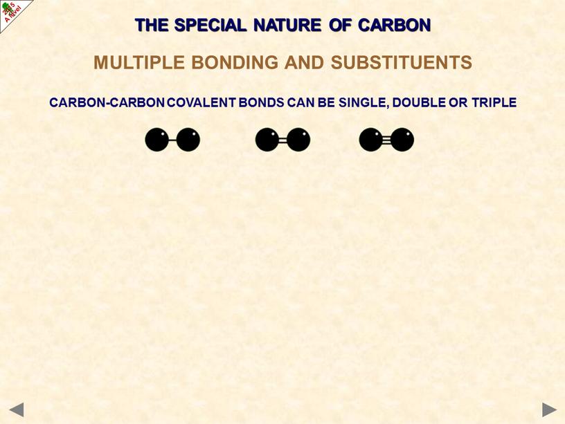 MULTIPLE BONDING AND SUBSTITUENTS