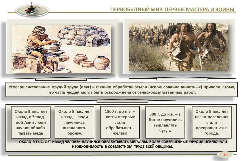 ПЕРВОБЫТНЫЙ МИР. ПЕРВЫЕ МАСТЕРА