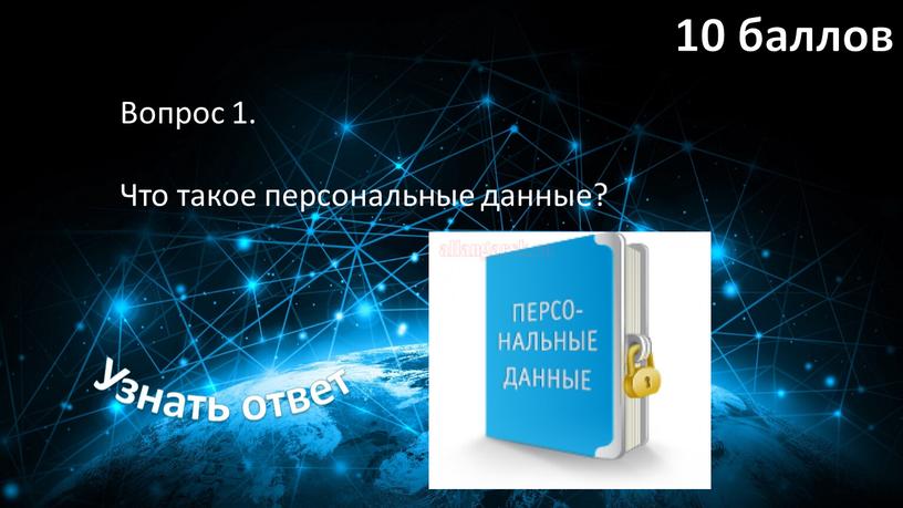 Вопрос 1. Что такое персональные данные?