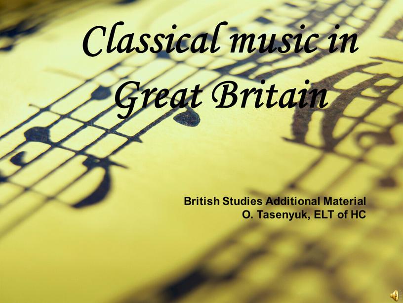 Classical music in Great Britain