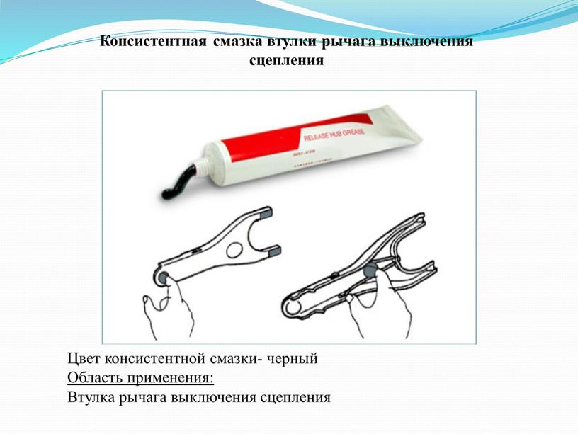 Консистентная смазка втулки рычага выключения сцепления