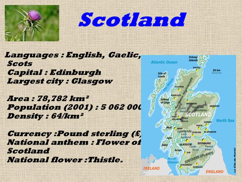 Scotland Languages : English,