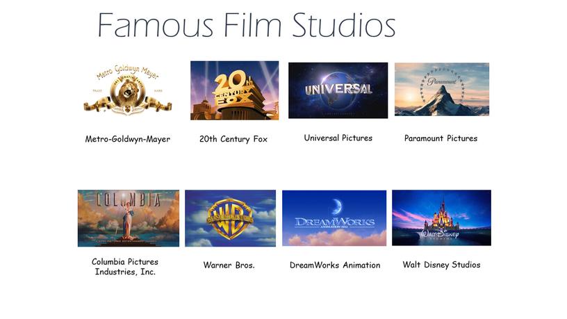 Famous Film Studios Metro-Goldwyn-Mayer 20th