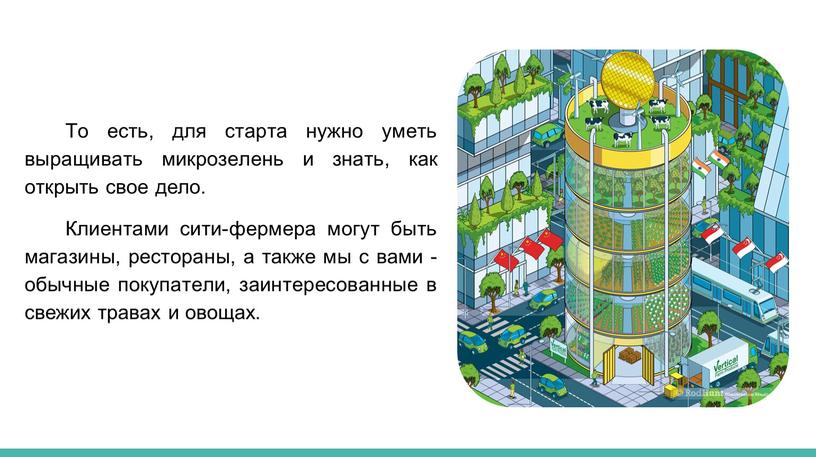 То есть, для старта нужно уметь выращивать микрозелень и знать, как открыть свое дело