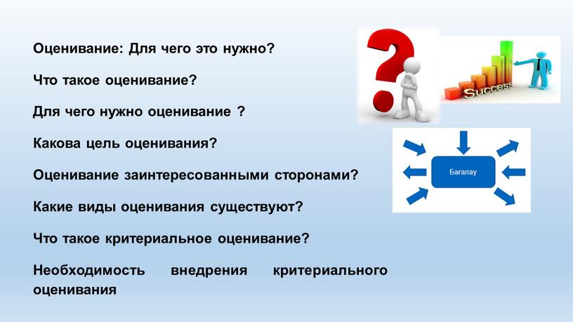 Оценивание: Для чего это нужно?