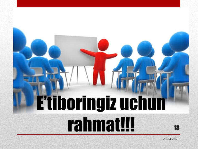 E’tiboringiz uchun rahmat!!! 23