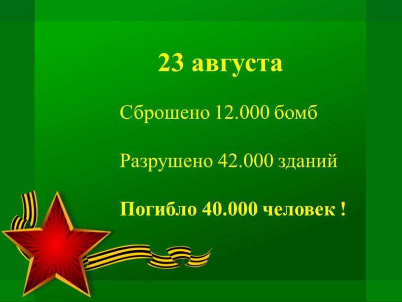 Сброшено 12.000 бомб Разрушено 42