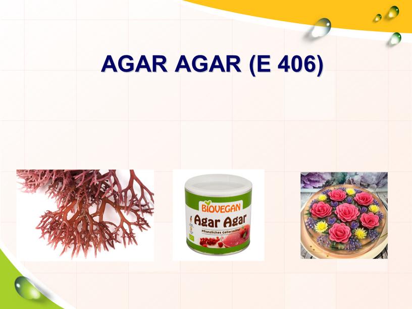 Agar AgAR (E 406)
