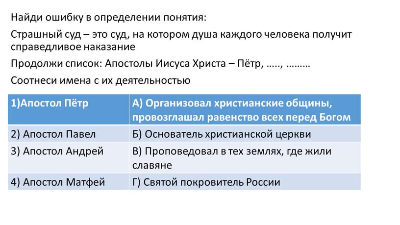 Найди ошибку в определении понятия: