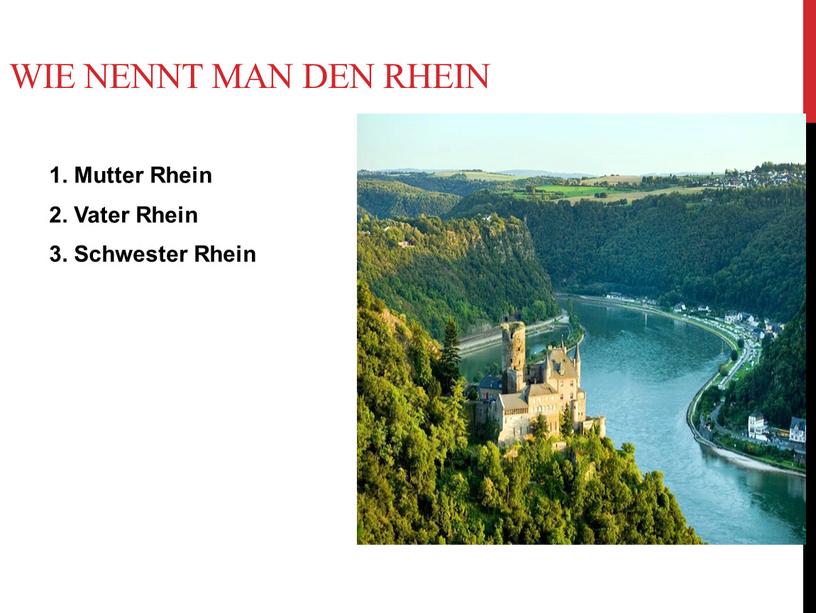 Wie nennt man den Rhein 1. Mutter