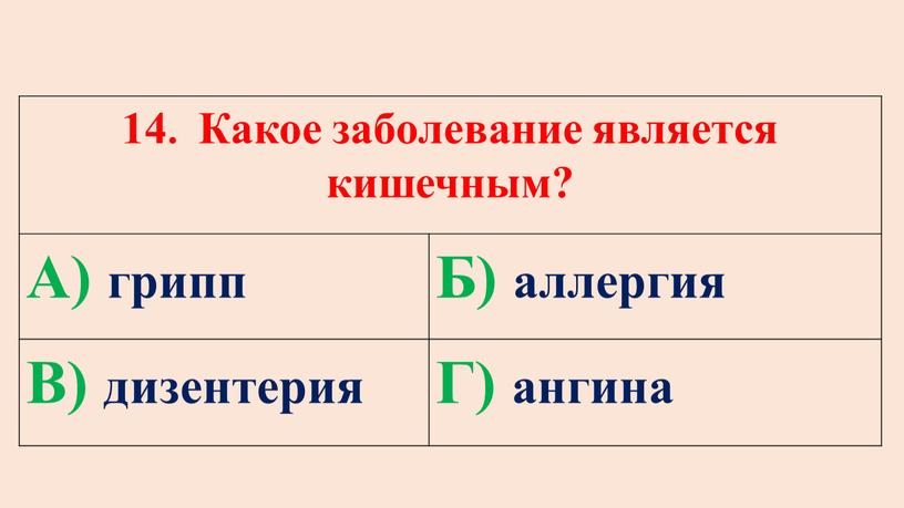 Какое заболевание является кишечным?