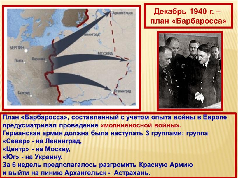 Декабрь 1940 г. – план «Барбаросса»