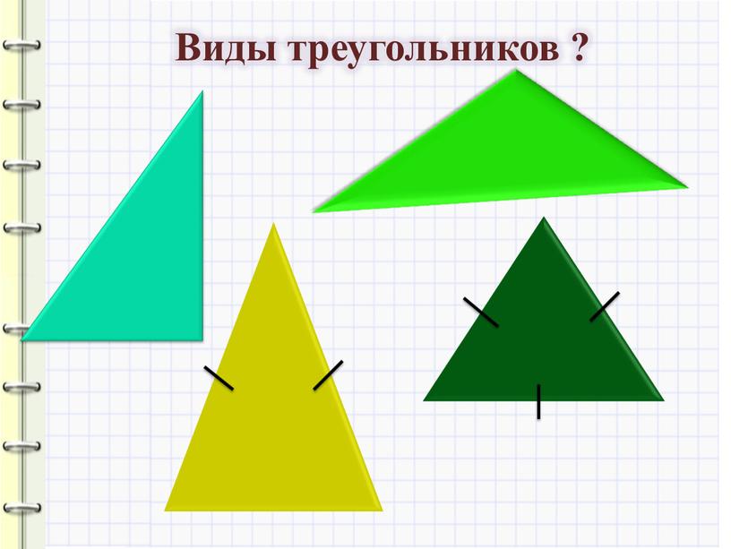 Виды треугольников ?