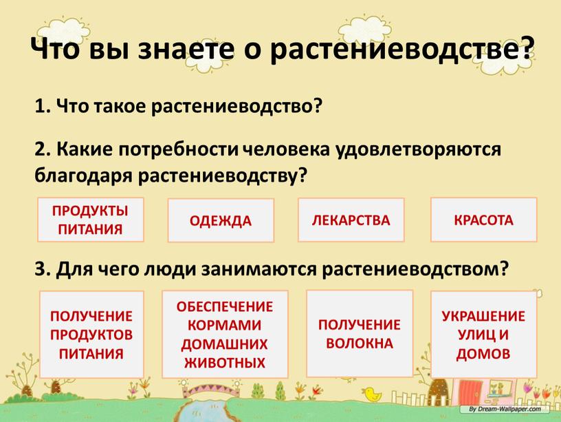 Что вы знаете о растениеводстве? 1