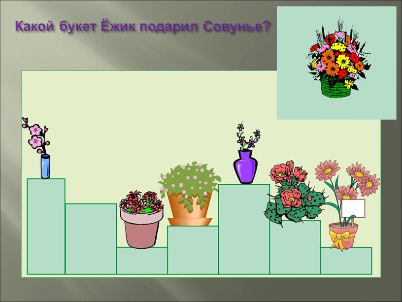 Какой букет Ёжик подарил Совунье?