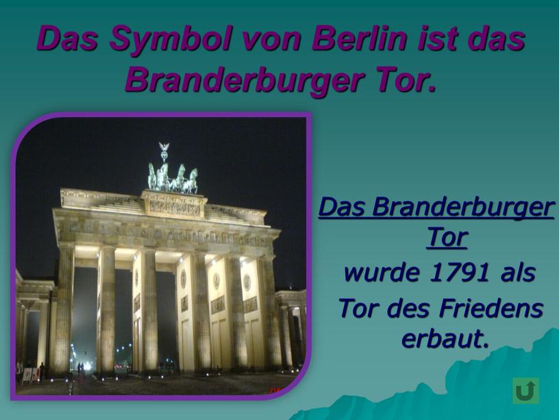 Das Symbol von Berlin ist das Branderburger