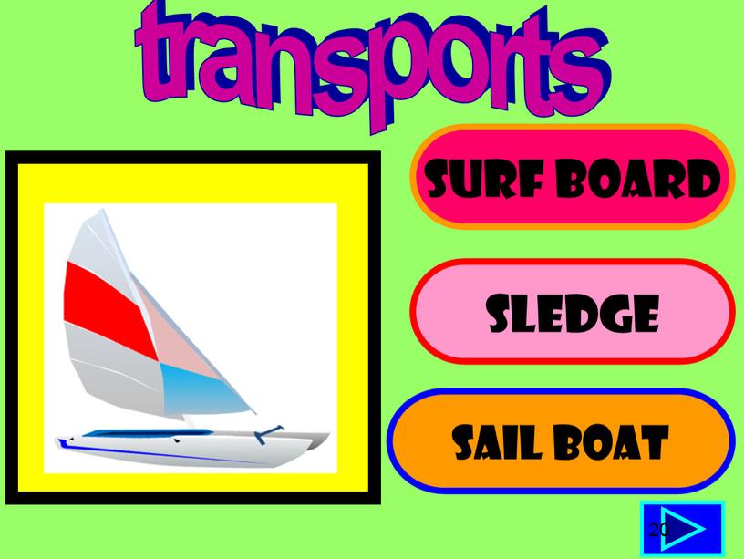 SURF BOARD SLEDGE SAIL BOAT 20 transports