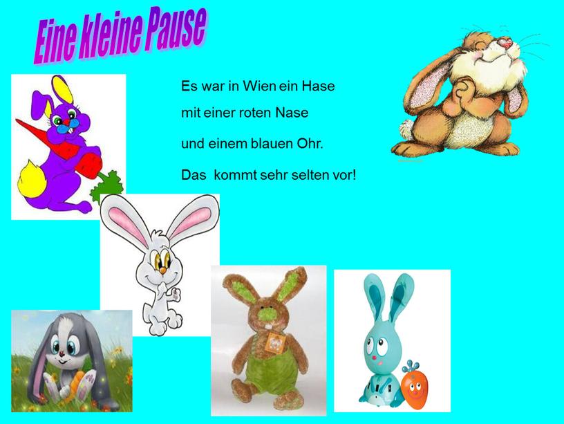 Es war in Wien ein Hase mit einer roten