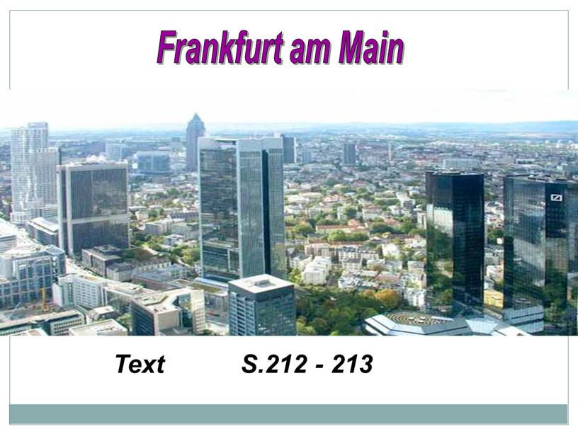 Frankfurt am Main Text S.212 - 213