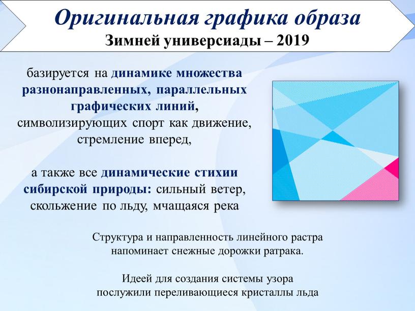 Оригинальная графика образа Зимней универсиады – 2019