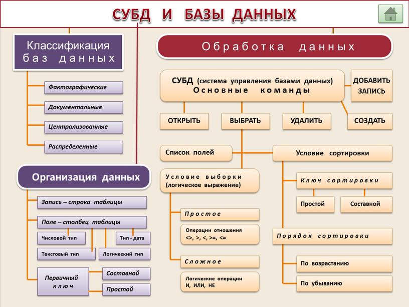 СУБД И БАЗЫ ДАННЫХ Документальные