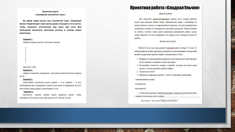 Проектная работа «Сладкая Ульчия»