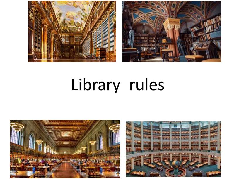 Library rules