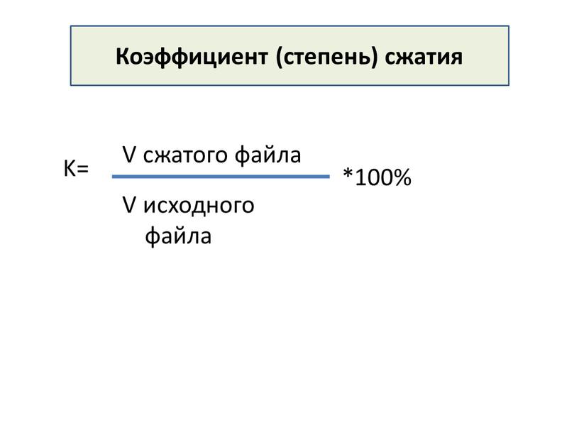 Коэффициент (степень) сжатия