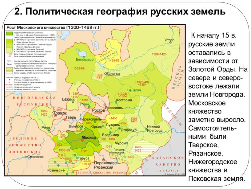 Политическая география русских земель