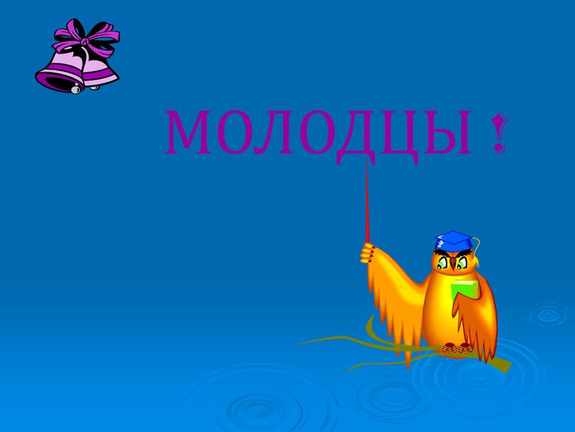 МОЛОДЦЫ !