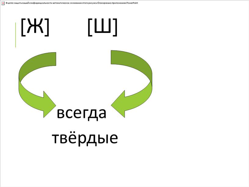 Ж] [Ш] всегда твёрдые