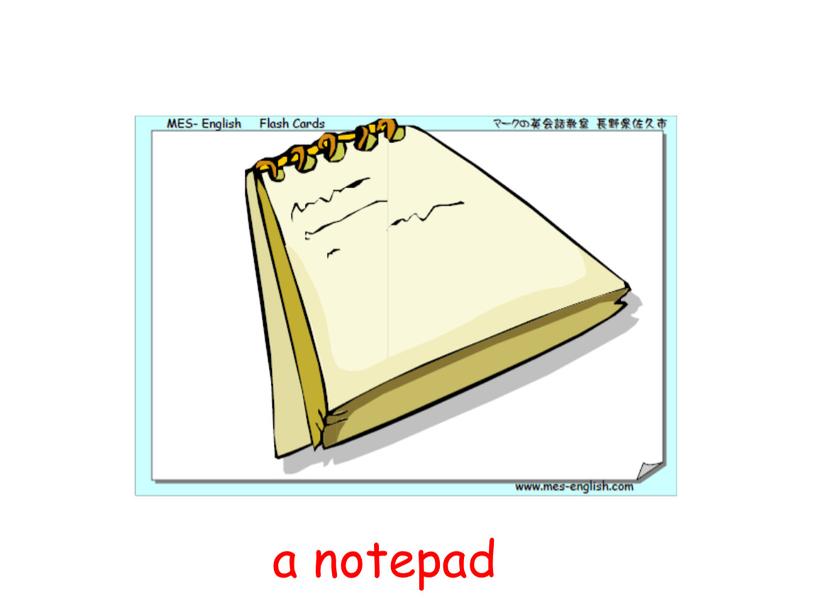 a notepad