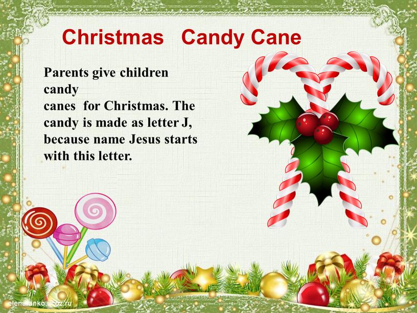 Christmas Candy Cane Parents give children candy canes for