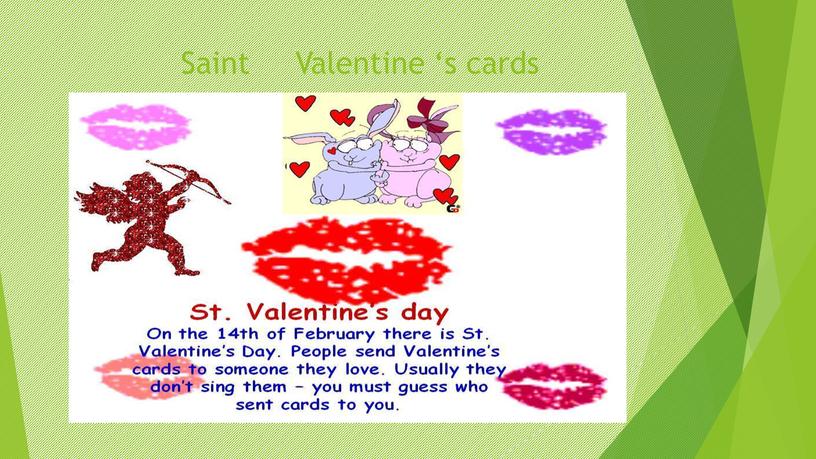 Saint Valentine ‘s cards