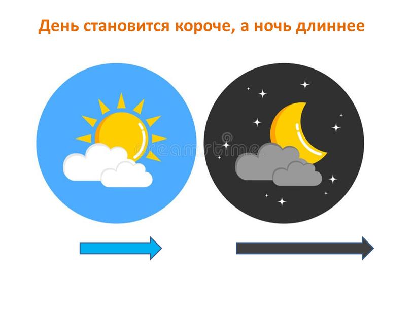 День становится короче, а ночь длиннее