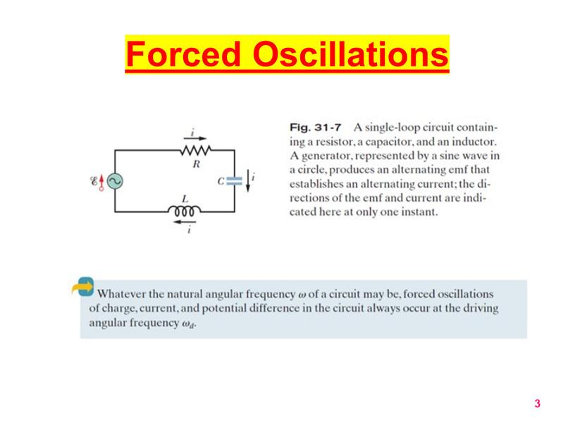 Forced Oscillations 3