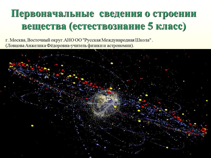 Первоначальные сведения о строении вещества (естествознание 5 класс) г