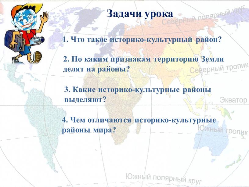 Задачи урока 1. Что такое историко-культурный район? 2
