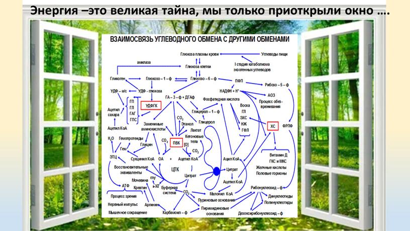 Энергия –это великая тайна, мы только приоткрыли окно …