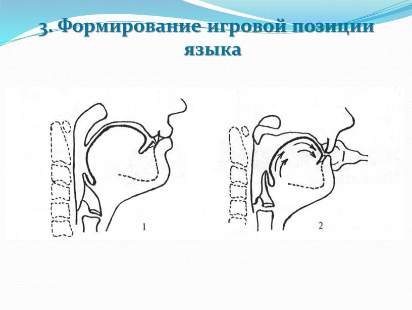 Формирование игровой позиции языка