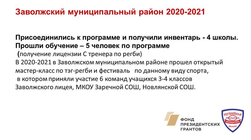Заволжский муниципальный район 2020-2021