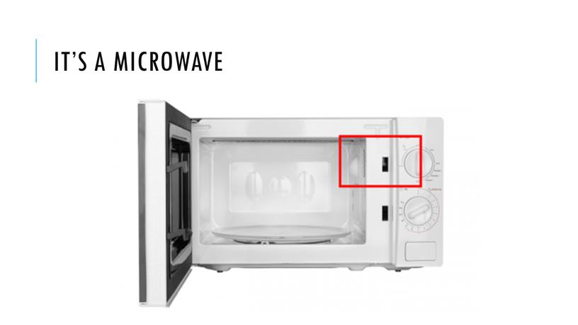It’s a microwave