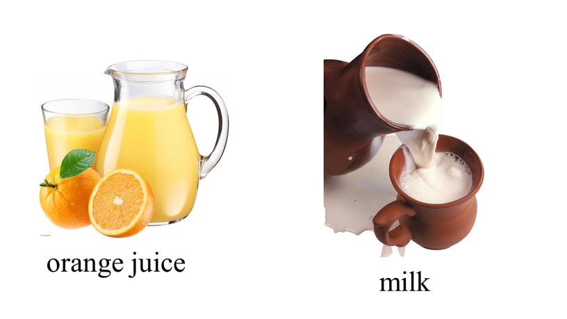 orange juice milk