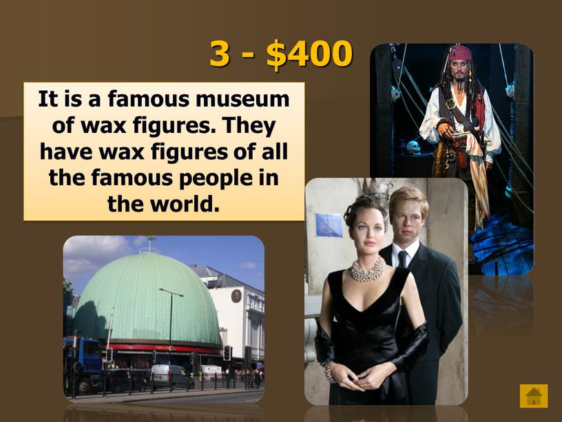 It is a famous museum of wax figures
