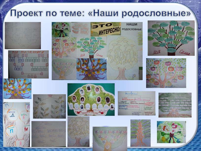 Проект по теме: «Наши родословные»