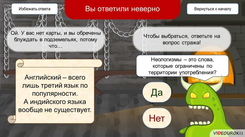 Ой. У вас нет карты, и вы обречены блуждать в подземельях, потому что…