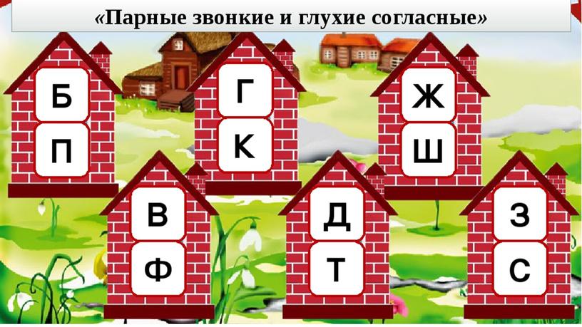 Презентация по русскому для урока-ознакомления с правилом написания парных согласных языку  для 1 класса