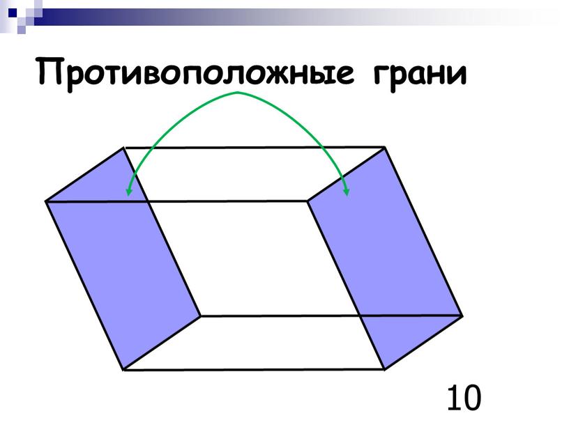 Противоположные грани 10