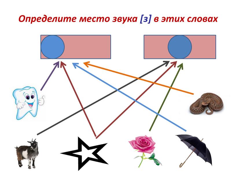 Определите место звука [з] в этих словах